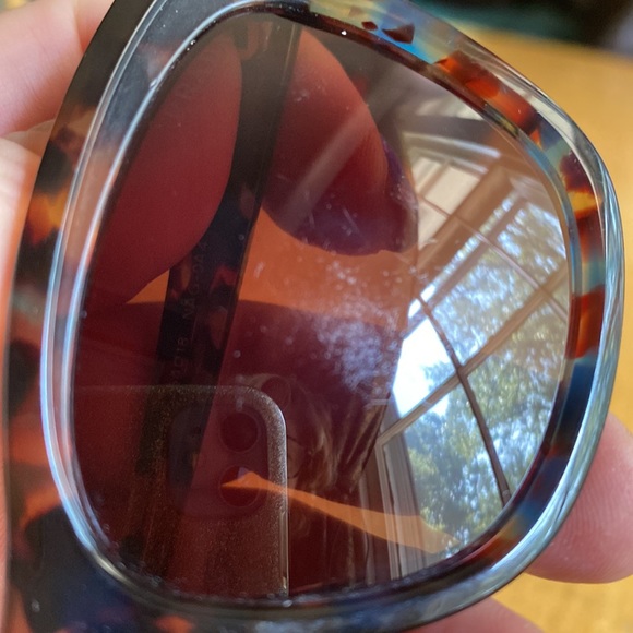 PRADA sunglasses SPR 16P NAG BROWN TEAL 140mm pre-owned, with case - Picture 6 of 13